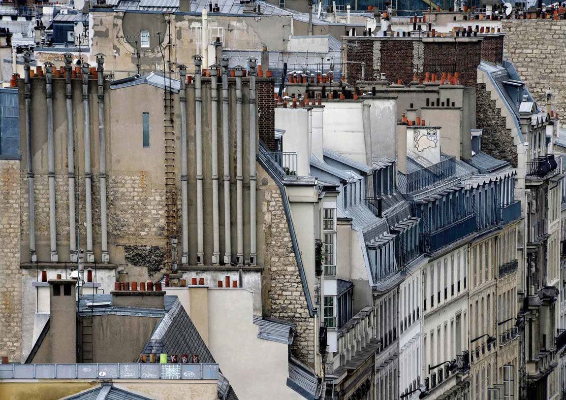 Surreal Photographs of Paris Rooftops by Michael Wolf ⋆
