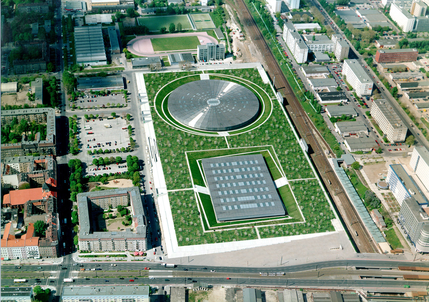 Berlin’s Olympic Velodrome and Swimming Pool by Dominique Perrault