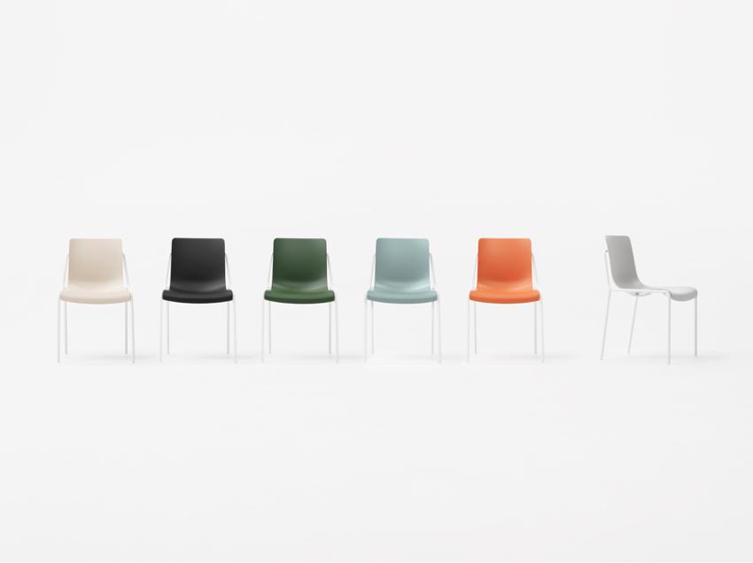 Offset frame Chair by Nendo