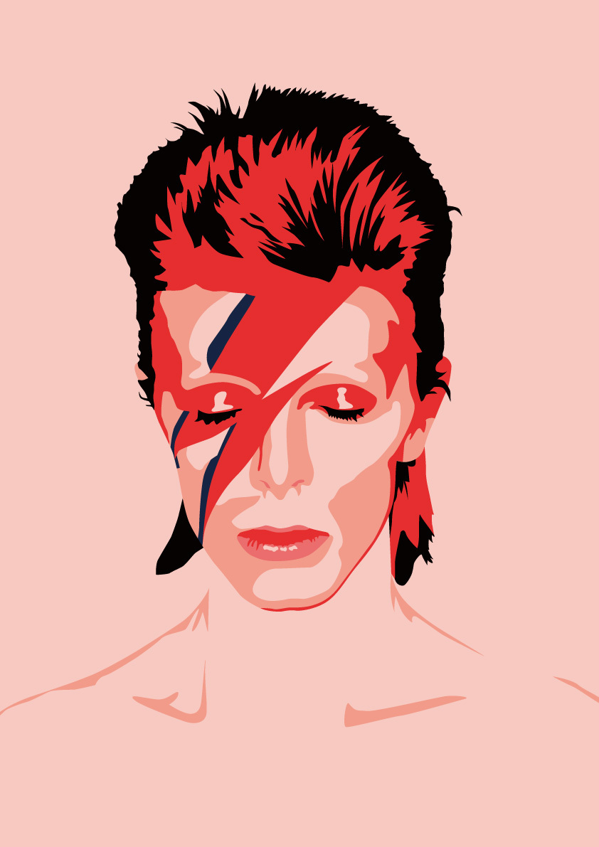 David Bowie Art illustration