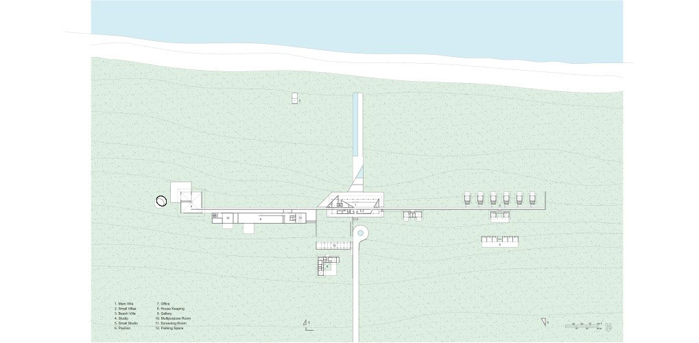 Casa Wabi Site Plan | © Tadao Ando