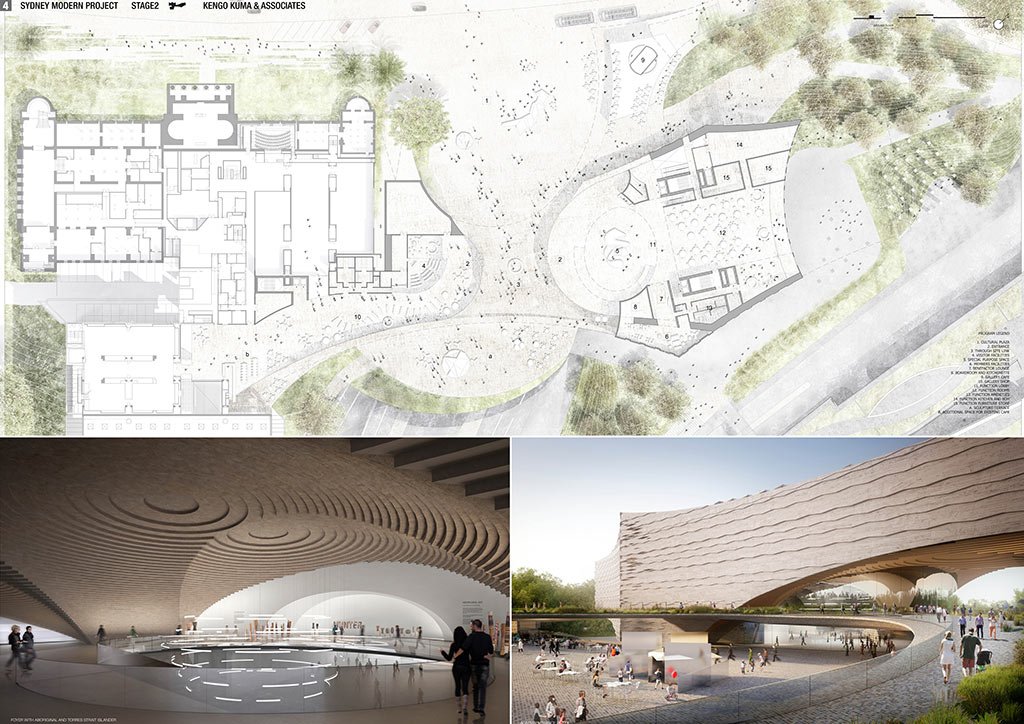 Kengo Kuma proposal for the Sydney Art Gallery Expansion
