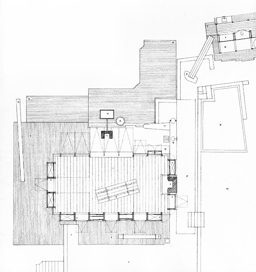 Floor Plan of the Lovett Bay House / Richard Leplastrier