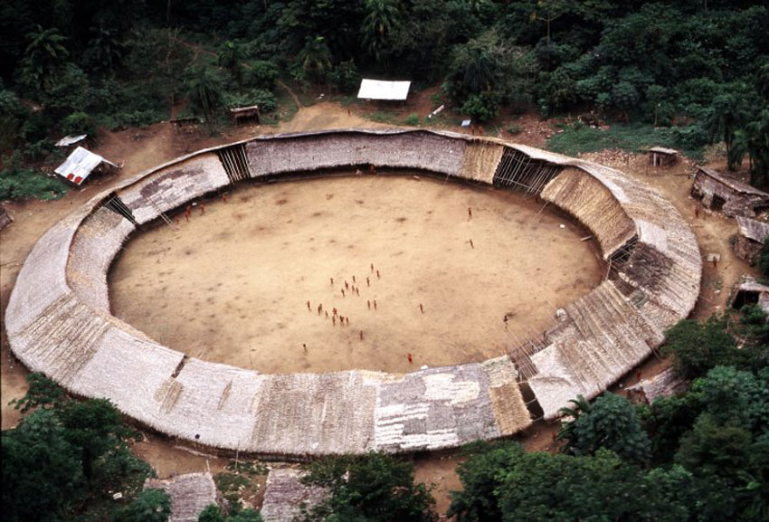 The Shabonos: Circular Communal Dwellings of the Yanomami Tribes in Venezuela