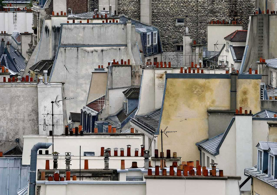 Parisian Rooftops Photographed by Michael Wolf