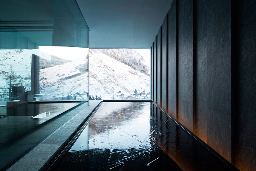 Peter Zumthor Morphosis Architects  Thom Mayne Fabrice Fouillet   Thermes Vals AT 7132 Hotel  Divisare