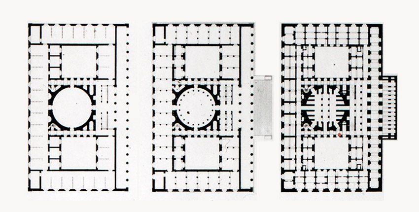 Floor Plans of the Altes Museum / Karl Friedrich Schinkel