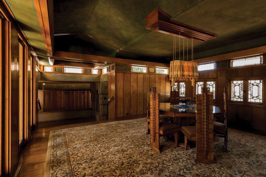 Frank Lloyd Wright Hollyhock House Living Room