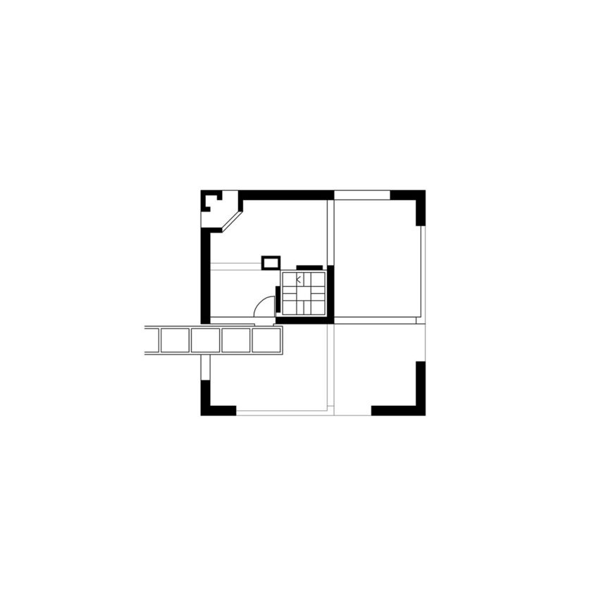Floor Plan Bianchi House by Mario Botta