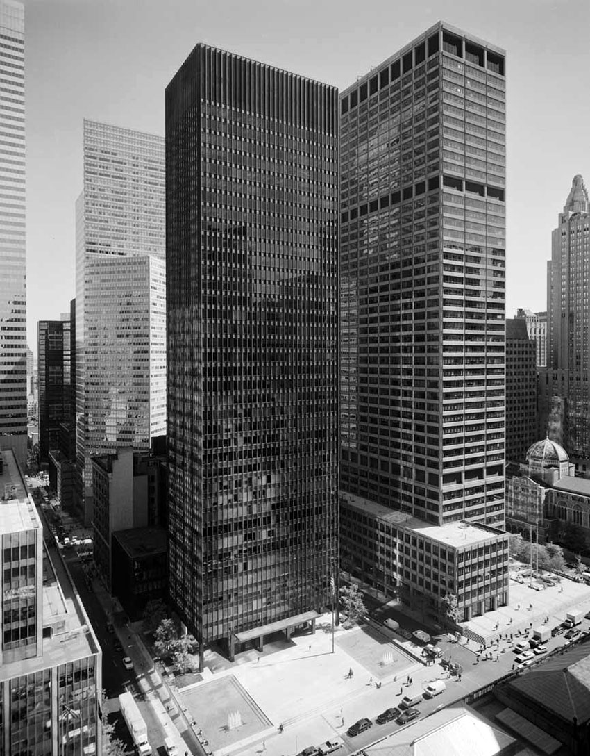 Seagram Building in New york by Mies Van Der Rohe