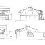 Elevations of the house