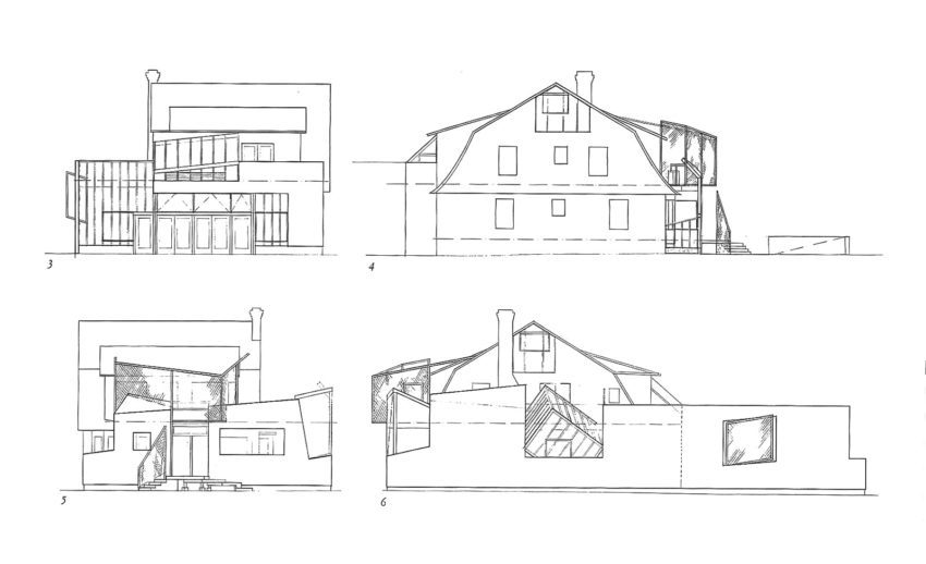 Elevations of the house