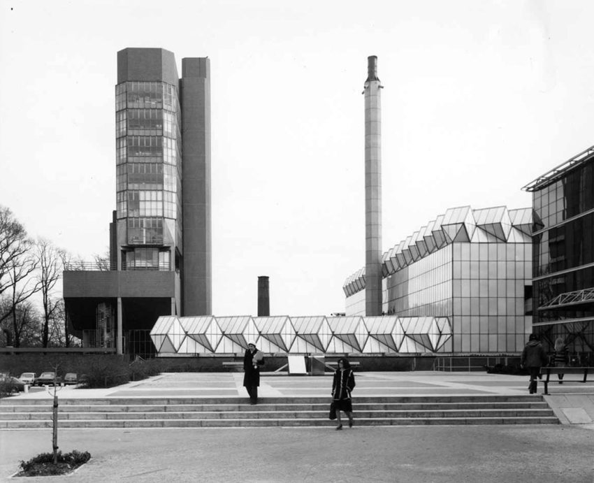 Historic Photograph of the engineering Building in Leicester by James Stirling & James Gowan