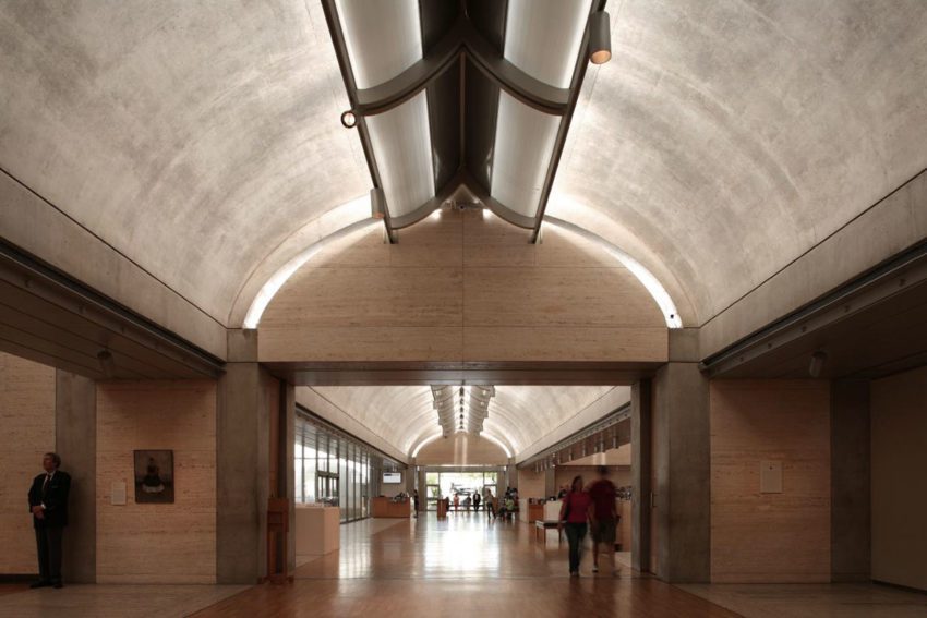 Light inside the Kimbell Museum by Louis Kahn