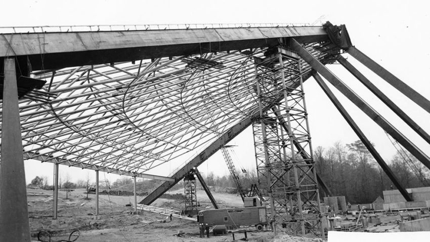 Construction of the Blossom Music Center in Cuyahoga Valley / Peter van Dijk