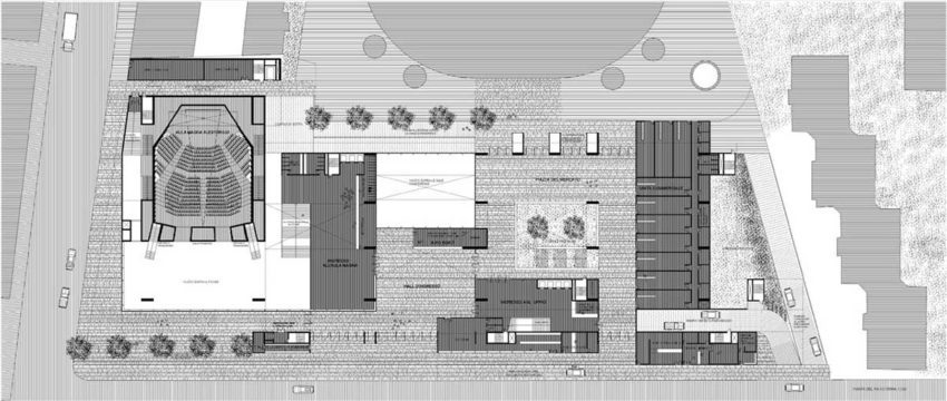 Floor Plan of the Universita Luigi Bocconi / Grafton Architects