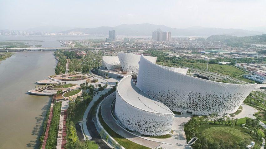 Aerial View - Fuzhou Strait Culture And Art Centre / PES-Architects