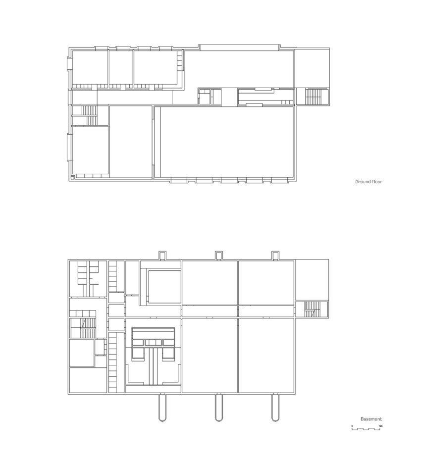 Floor plans - Community building ‘La Tuffière’ in Corpataux-Magnedens / 2b architectes