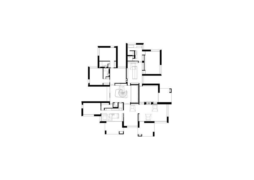Floor Plan- House in a Park / Think Architecture