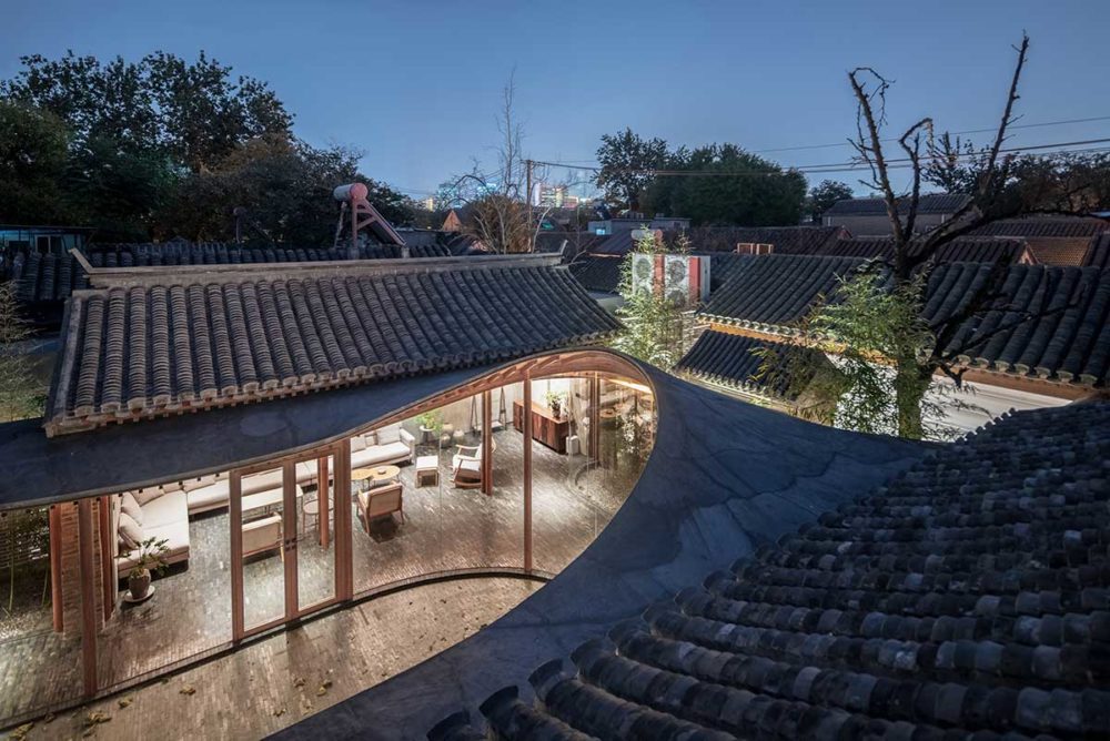 Overall aerial view - Qishe Courtyard in Beijing / ARCHSTUDIO