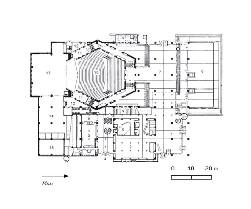 Floor Plan | Tokyo Metropolitan Festival Hall (Tokyo Bunka Kaika / Kunio Maekawa