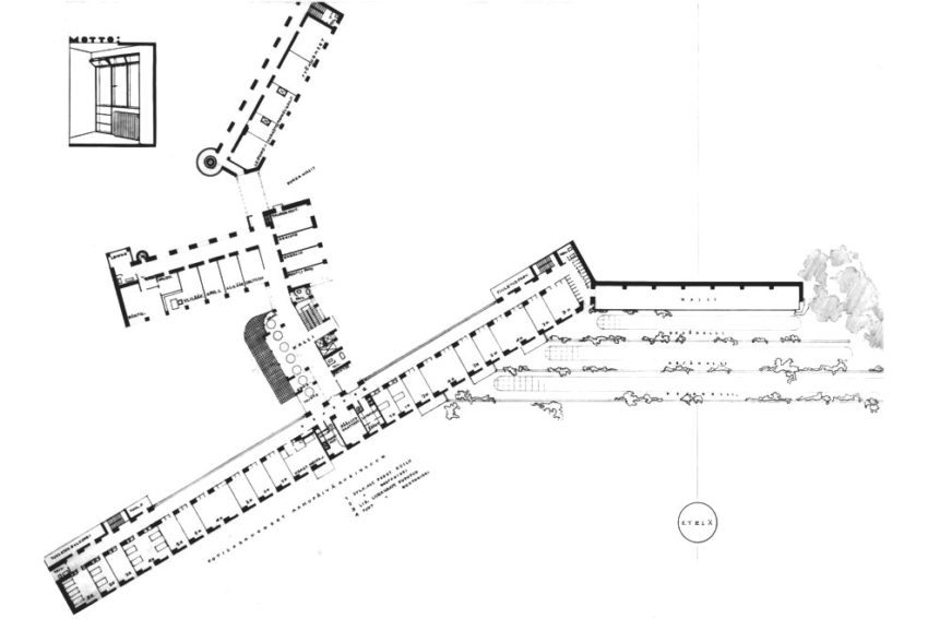 Floor Plan - Paimio Sanatorium / Alvar Aalto
