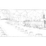 Drawing - Bookshop Pavilion in Venice, / James Stirling, Michael Wilford, and Associates