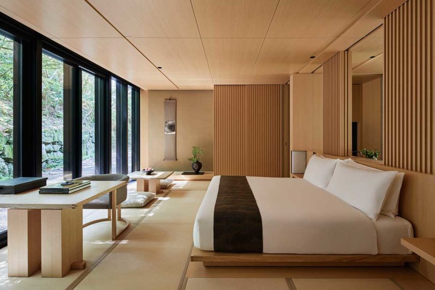 Pavilion-bedroom - Aman Kyoto Resort / Kerry Hill Architects