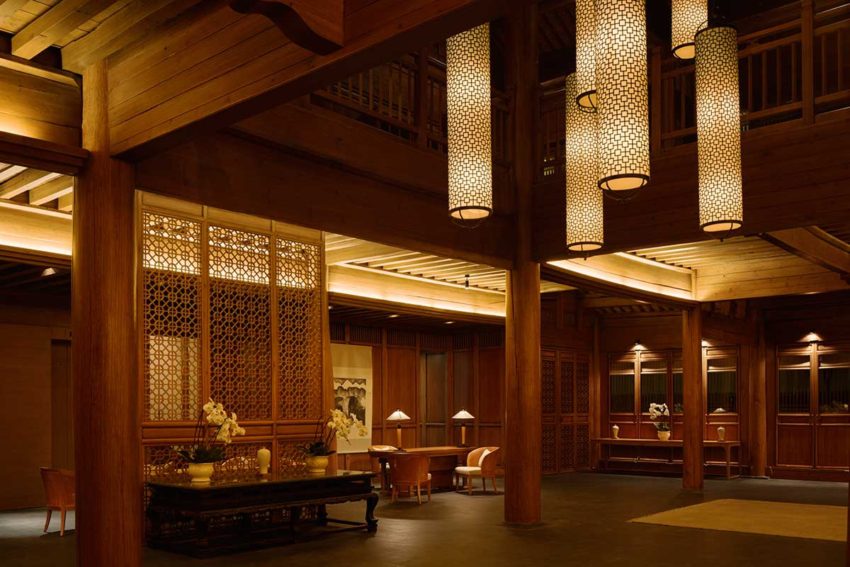 Lobby of the Amandayan Resort in China / Ed Tuttle