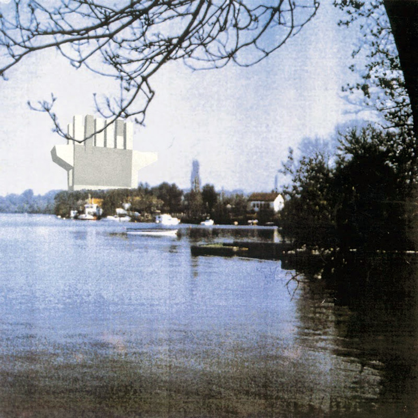 View from the lake in Nantes - The Compact City of Atlanpole / Hans Kollhoff