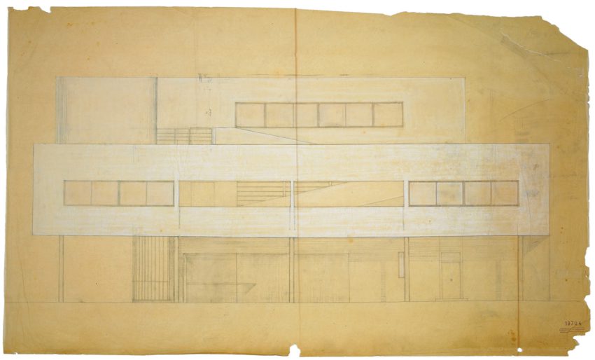 Elevation Villa Savoye / Le Corbusier
