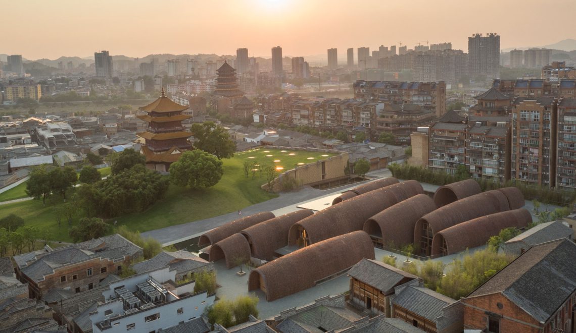 Aerial View - Jingdezhen Imperial Kiln Museum / Studio Zhu-Pei-aerial