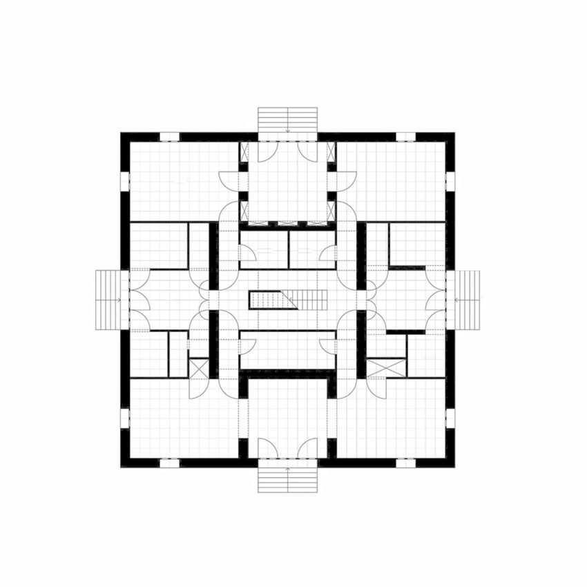 Floor Plans - Ungers House II: Villa Glashütte / Oswald Mathias Ungers