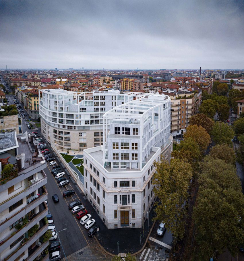 Aerial View NOBILE Floor Plan - Residenze Calo Erba in Milan / Eisenman Architects + Degli Esposti Architetti + AZstudio