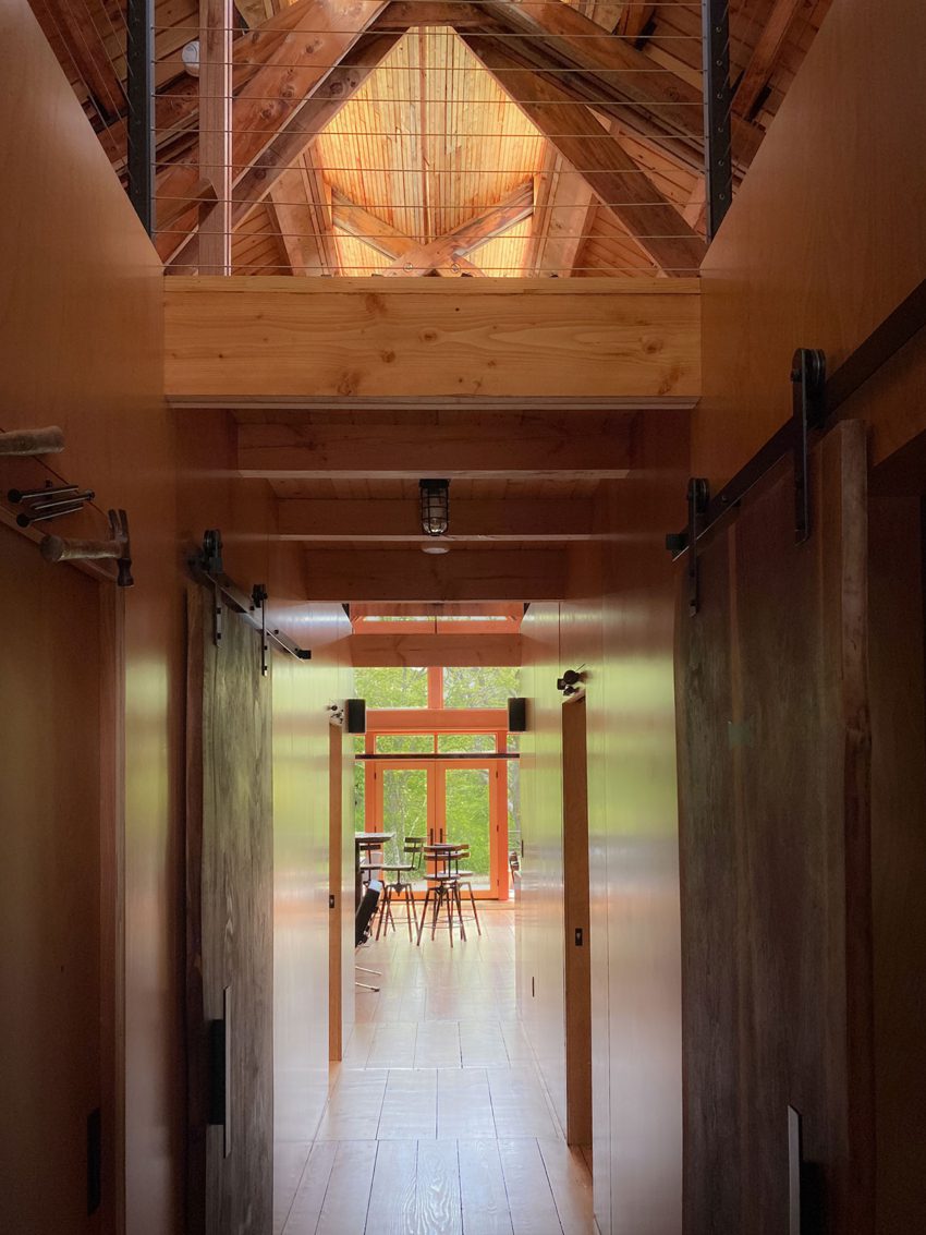 Corridor of a Wooden House
