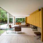 Living Area The Farnsworth House / Mies van der Rohe