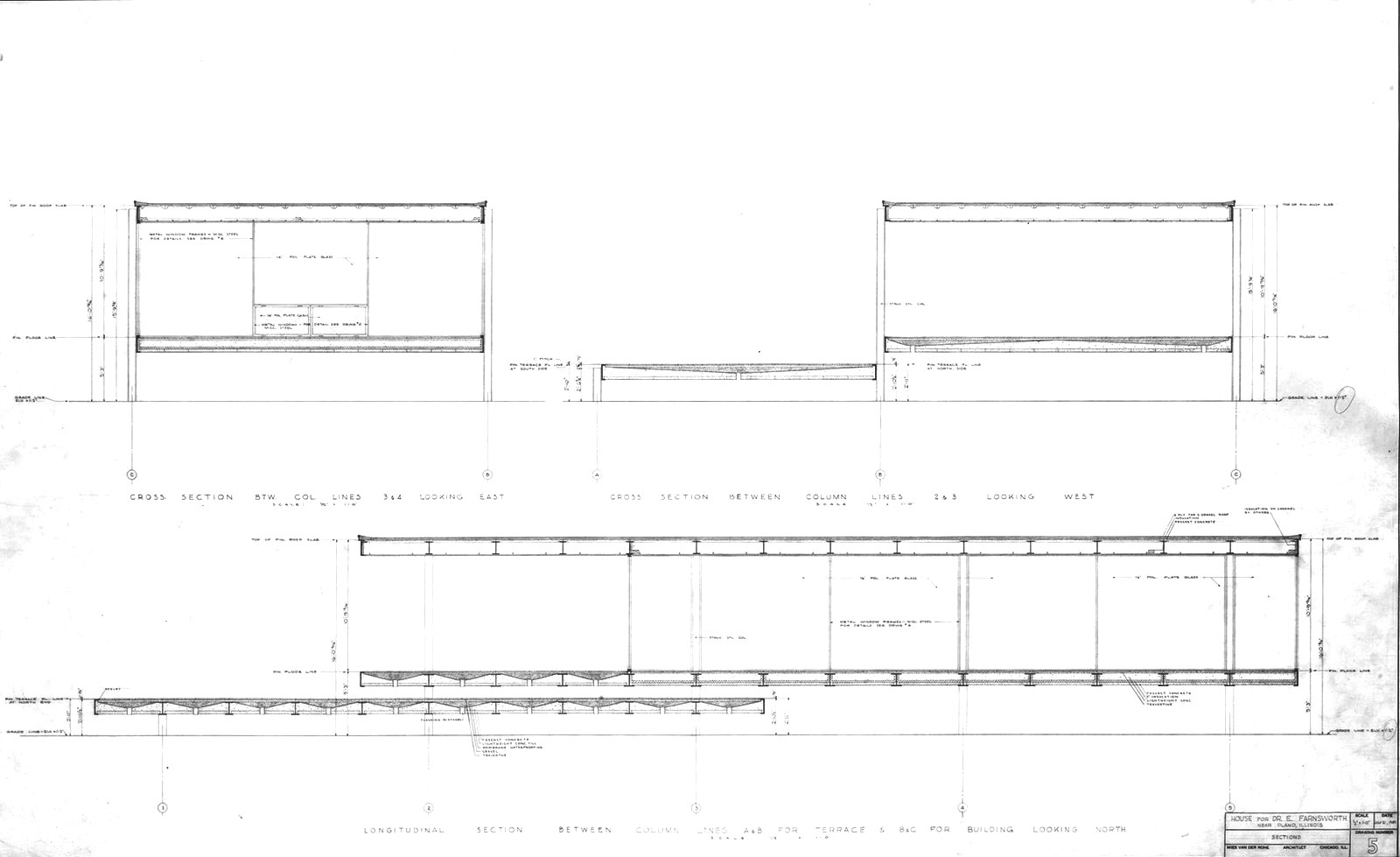 farnsworth house section