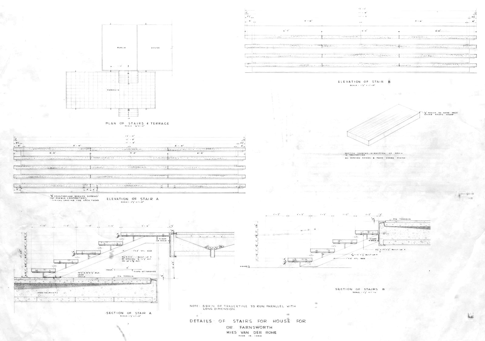 Dimensions de la maison Farnsworth