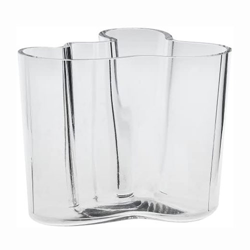 Iittala Aalto 4-3/4-Inch Clear Glass Vase