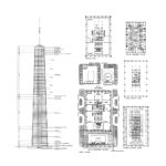 Floor Plans and Section - John Hancock Center at 875 North Michigan Avenue / Skidmore, Owings, and Merrill
