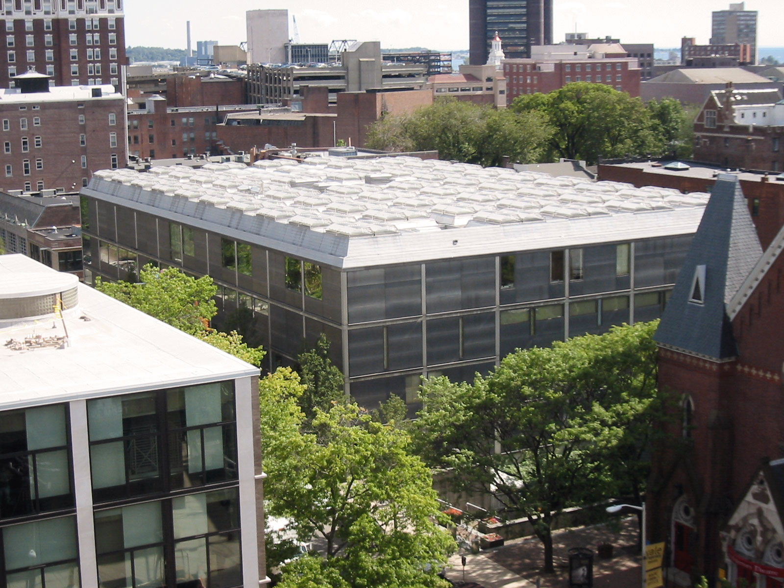 Aerial View - Yale Center for British Art / Louis Kahn
