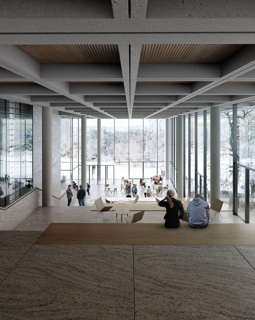 Gothenburg University Library by Cobe Interior view