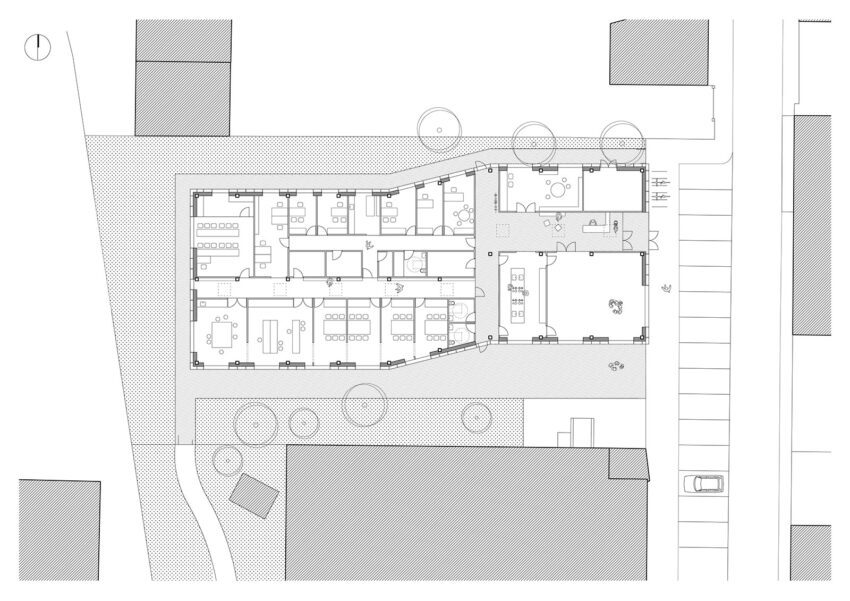 Overcode Architecture Amiens Ground floor plan