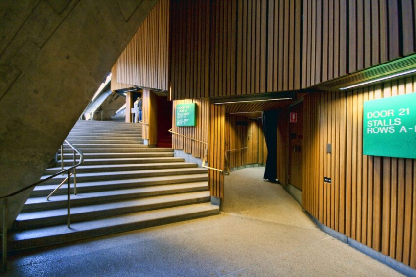 Sydney Opera House Australia auditorium Jorn Utzon architecture building ArchEyes Wojtek Gurak stairs