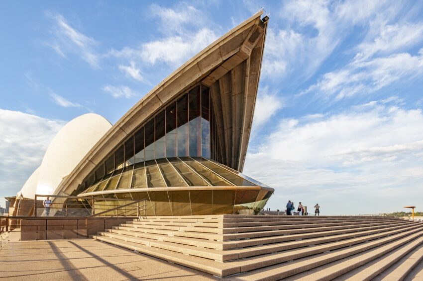 Sydney Opera House Australia auditorium Jorn Utzon architecture building ArchEyes exterior