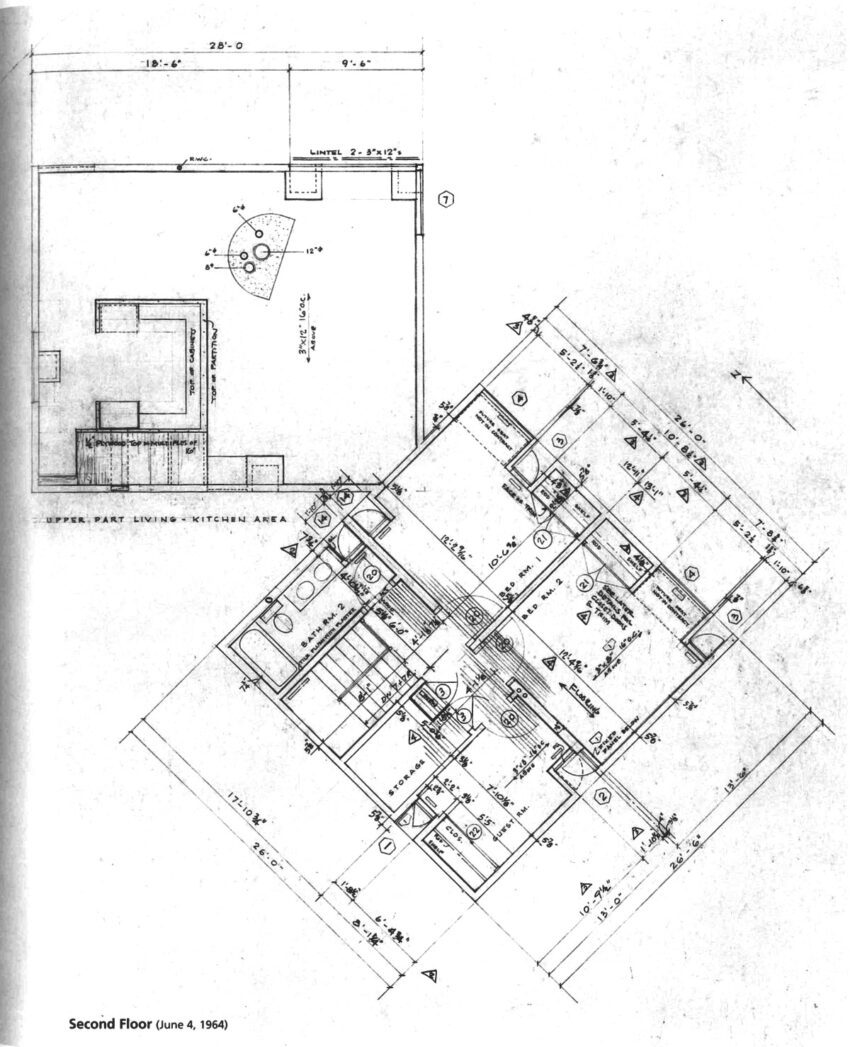 Fisher House Louis Kahn ArchEyes floor plan