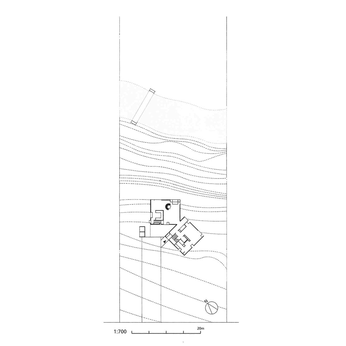 Fisher House Louis Kahn ArchEyes site plan
