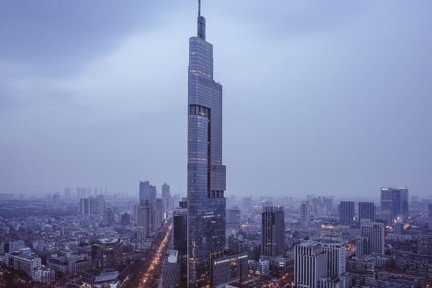 china nanjing shi zifeng tower skyscraper
