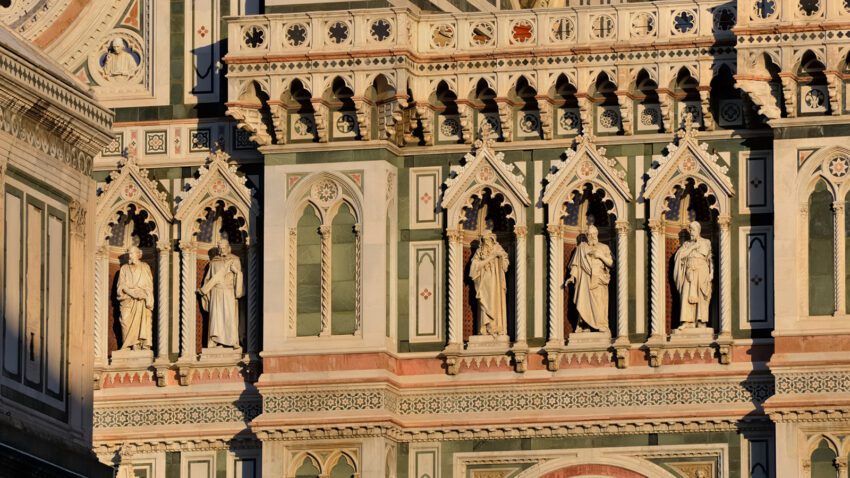 Florence Cathedral The Duomo Santa Maria Fiore Filippo Brunelleschi edk Corner tower Cattedrale di Santa Maria del Fiore