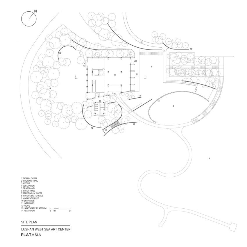 Lushan West Sea Art Center / PLAT ASIA - site plan credit PLAT ASIA